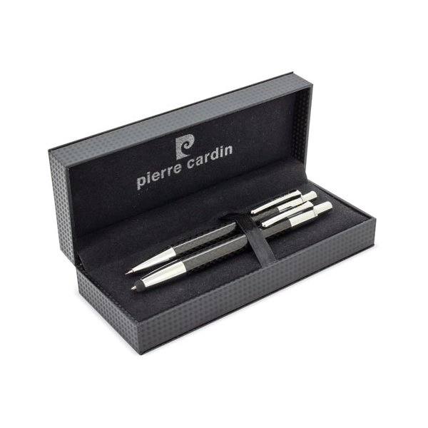 SET PENNA E PORTAMINA TOUCH CARBON FIBER PIERRE CARDIN