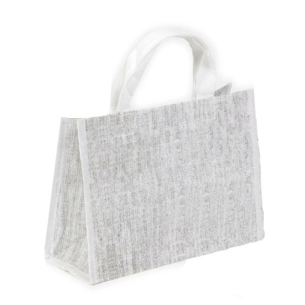SHOPPER IN PPL EFFETTO JEANS CON DOPPIO MANICO