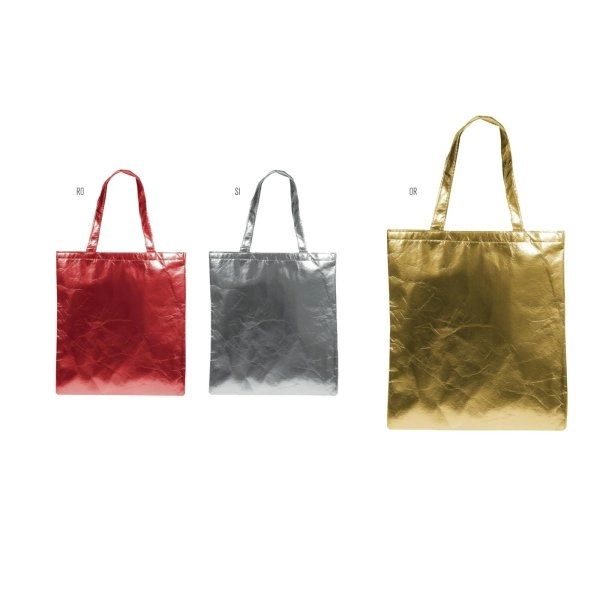 SHOPPER IN TNT LAMINATO MANICI LUNGHI