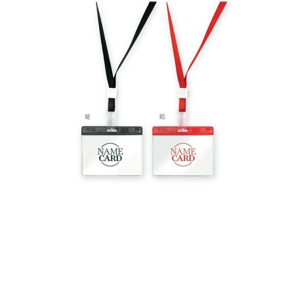 LANYARD CON PORTABADGE IN PVC