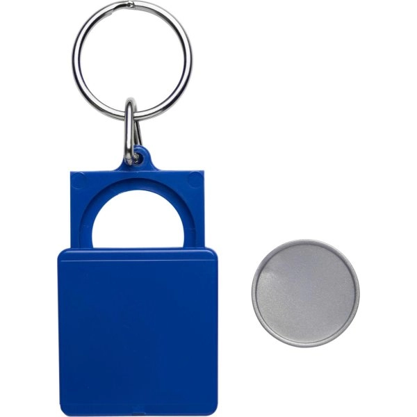 PORTACHIAVI PORTAMONETA IN PLASTICA E METALLO