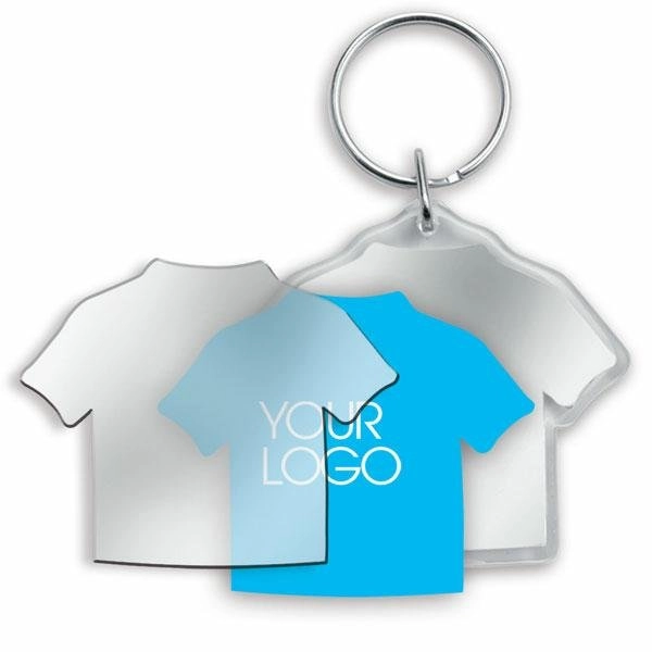 PORTACHIAVI T-SHIRT IN PLASTICA TRASPARENTE