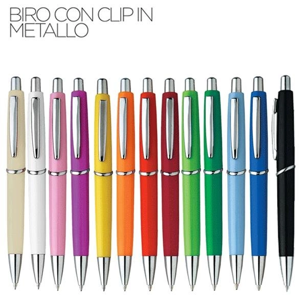 MITO - Penna sfera in plastica e clip in metallo