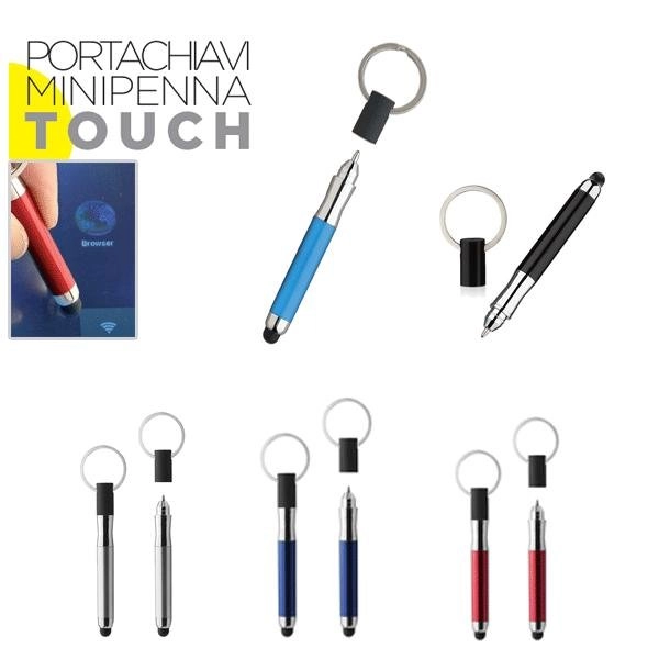 PORTACHIAVI CON MINI PENNA A SFERA TOUCH
