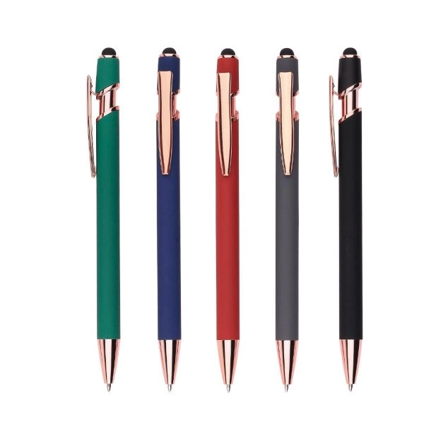 RIO REFILL BLU - PENNA SFERA TOUCH IN ALLUMINIO E GOMMA
