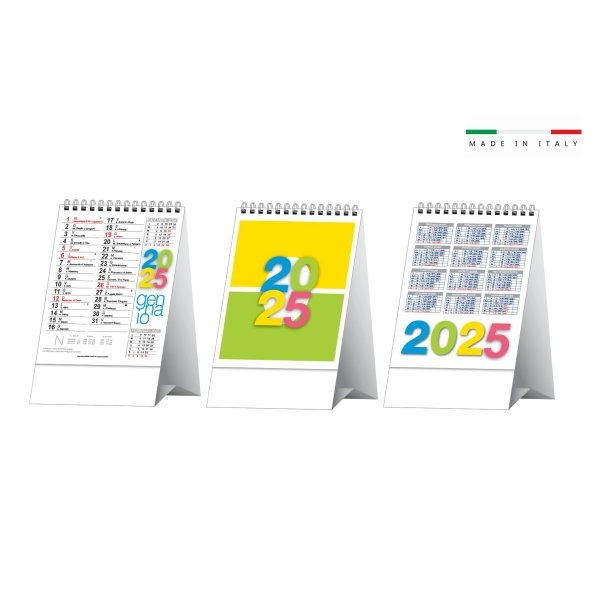 CALENDARIO DA TAVOLO STYLE CON SPIRALE 12,5x19,5