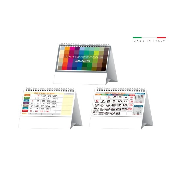 CALENDARIO DA TAVOLO TRIMESTRALE COLOR 19x14,5