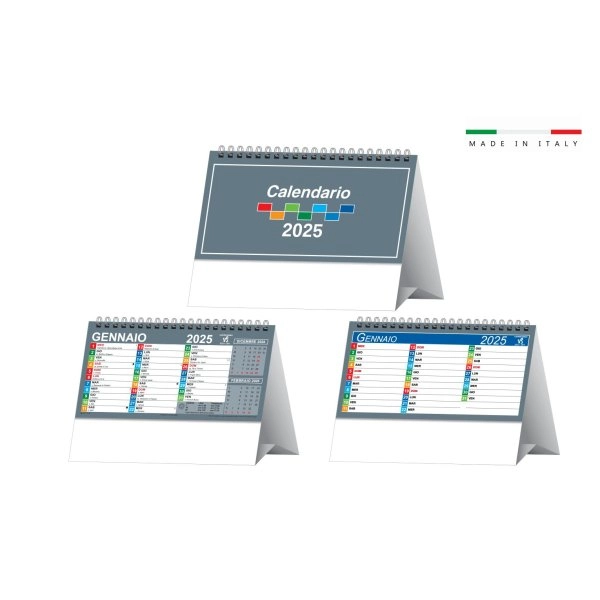 Calendario da tavolo MULTICOLOR 19x14,5