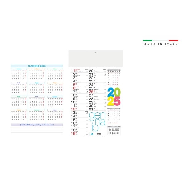 Calendario mensile OLANDESE STYLE 12 fogli