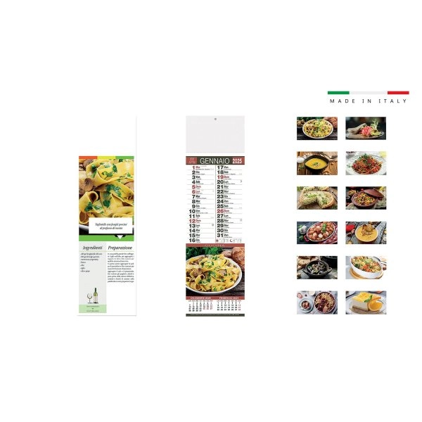 Calendario mensile silhouette CUCINA 14x47