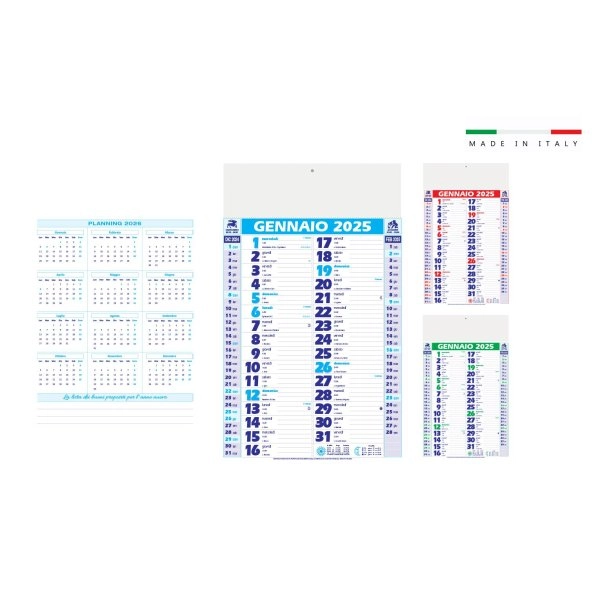 Calendario mensile OLANDESE TRENDY 12 fogli