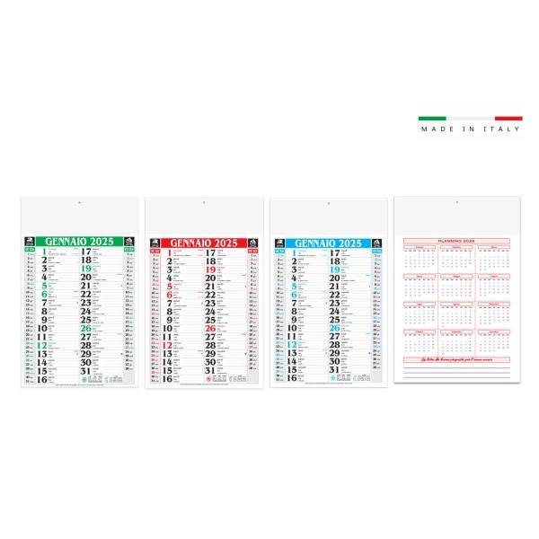 Calendario mensile OLANDESE STANDARD 12 fogli