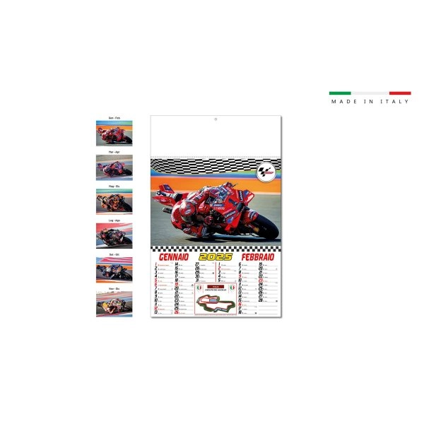 CALENDARIO BIMESTRALE MOTO GP 6 FOGLI 32x48