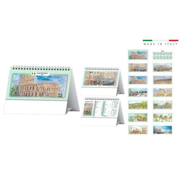 Calendario da tavolo ACQUERELLO ITALIANO