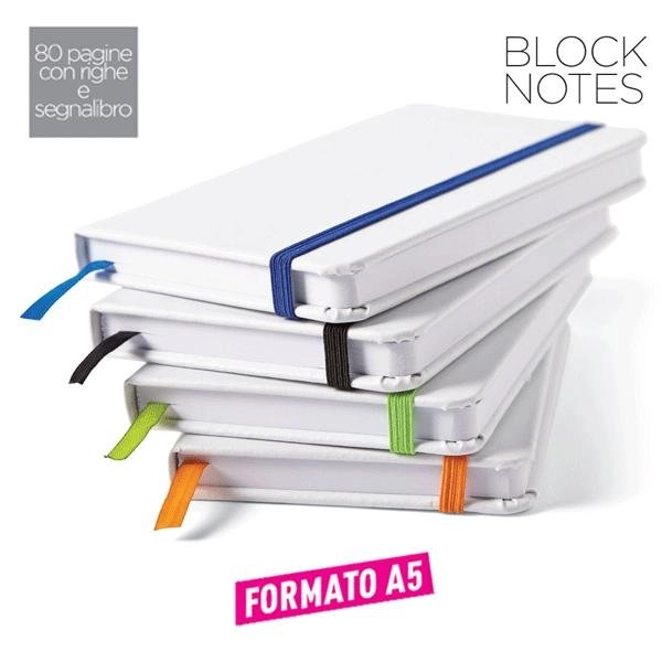 BLOCCO NOTES A5 CON ELASTICO