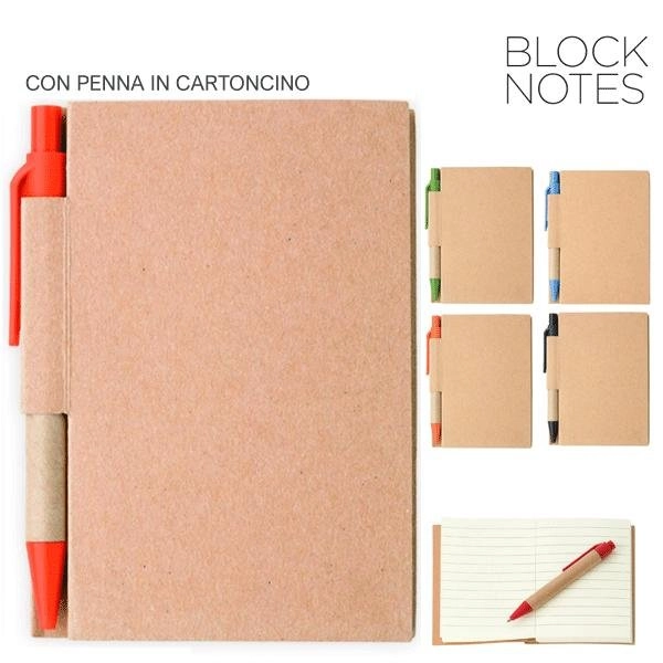 BLOCK NOTES A RIGHE CON PENNA