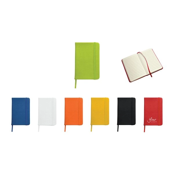 BLOCCO NOTES A6 CON ELASTICO E SEGNALIBRO