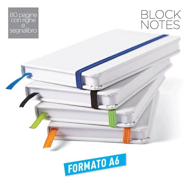 BLOCCO NOTES A6 CON ELASTICO
