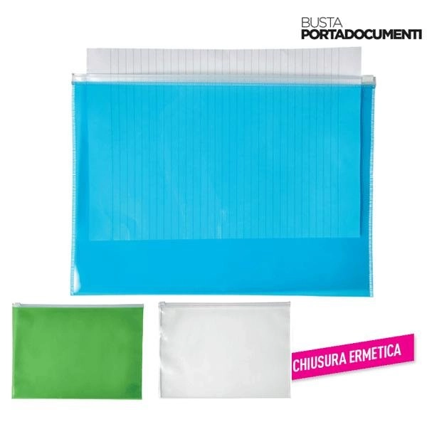 BUSTA PORTADOCUMENTI CHIUSURA LAMPO