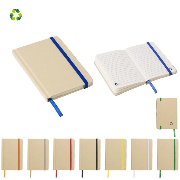 TACCUINO IN CARTA RICICLATA A6 PAGINE A RIGHE