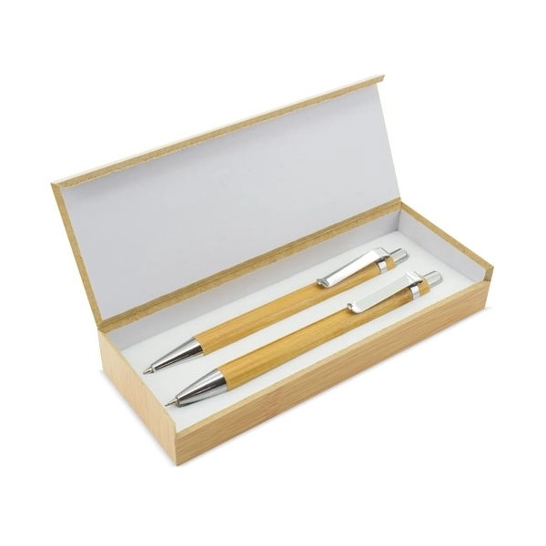 SET PENNA Y PORTAMINAS BAMBU 