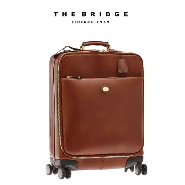 TROLLEY DA VIAGGIO IN PELLE BOVINA THE BRIDGE
