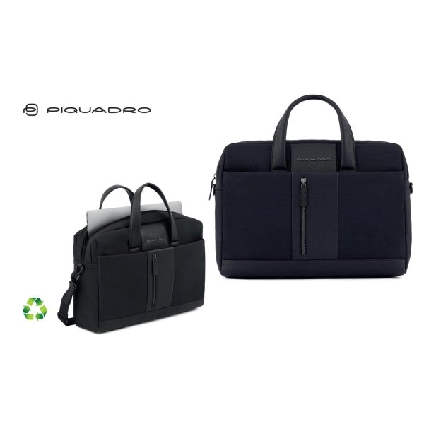 CARTELLA PORTACOMPUTER IN POLIESTERE RICICLATO PIQUADRO