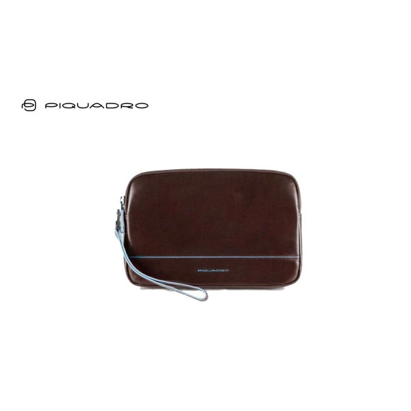 POCHETTE UOMO CON POLSIERA IN PELLE PIQUADRO