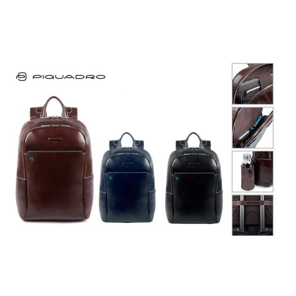 ZAINO PORTACOMPUTER E PORTA IPAD IN PELLE PIQUADRO