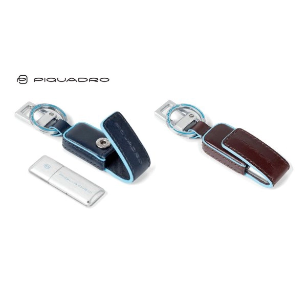 PORTACHIAVI IN PELLE CON USB 64GB PIQUADRO
