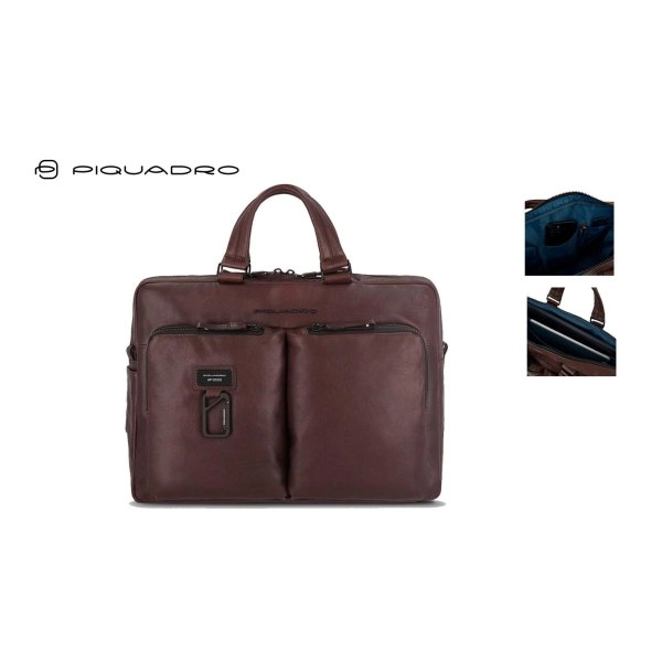 CARTELLA SOTTILE PER PC 15,6 E IPAD IN PELLE PIQUADRO