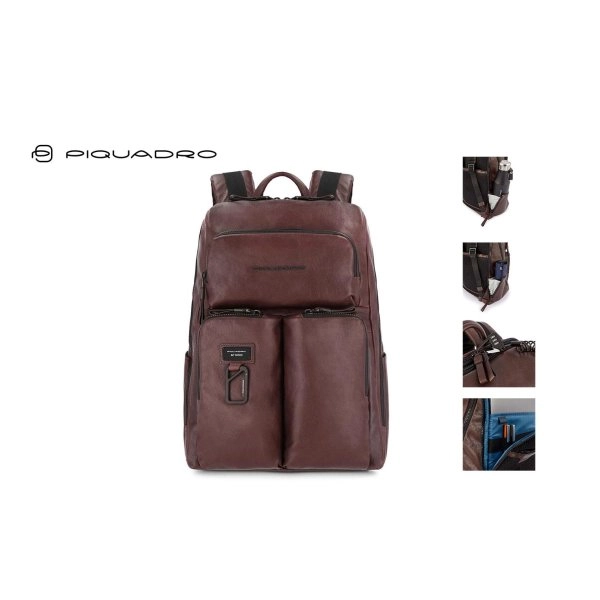 ZAINO PORTA COMPUTER IN PELLE PIQUADRO