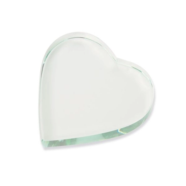 TROFEO FERMACARTE VETRO CUORE 