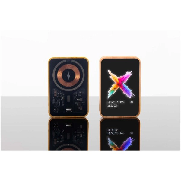 Immagine Power bank MagSafe in legno da 5000 mAh e 15 W SCX.design P26