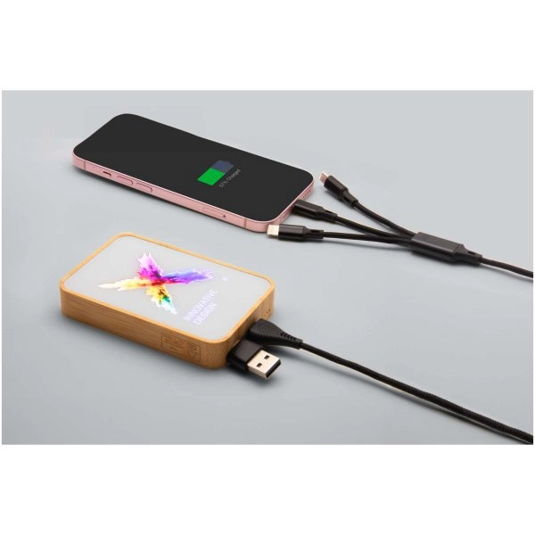 Immagine Power bank MagSafe in legno da 5000 mAh e 15 W SCX.design P26
