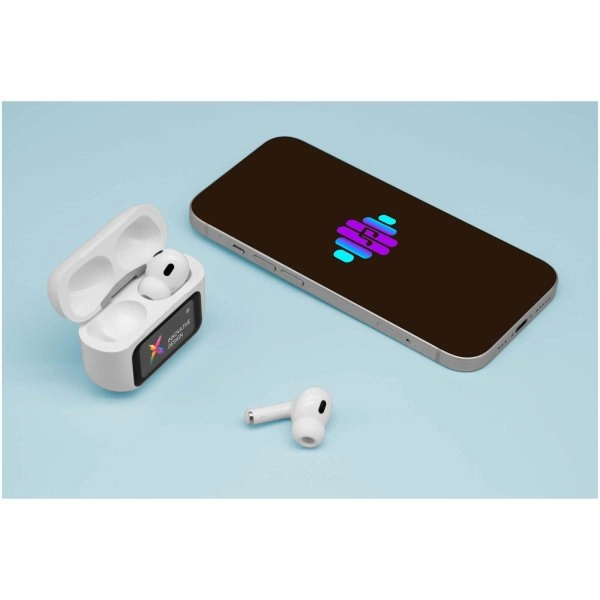 Immagine Auricolari ANC con custodia di ricarica e touchscreen interattivo SCX.design E26