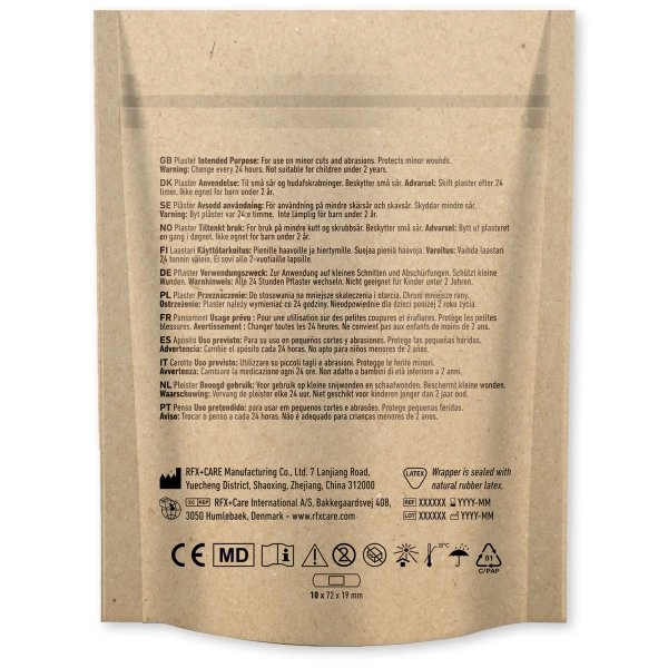 Immagine 10 cerotti personalizzabili in confezione di carta stampata full color