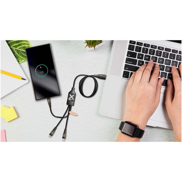 Immagine Cavo di ricarica rapida 5 in 1 da 100 W/5 A con display digitale SCX.design C50