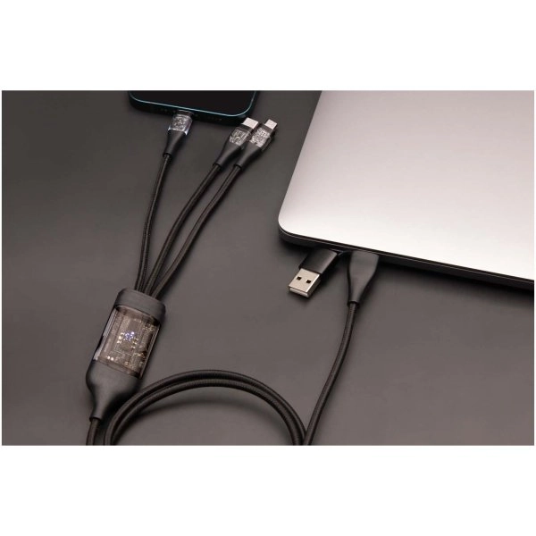 Immagine Cavo di ricarica rapida 5 in 1 da 100 W/5 A con display digitale SCX.design C50