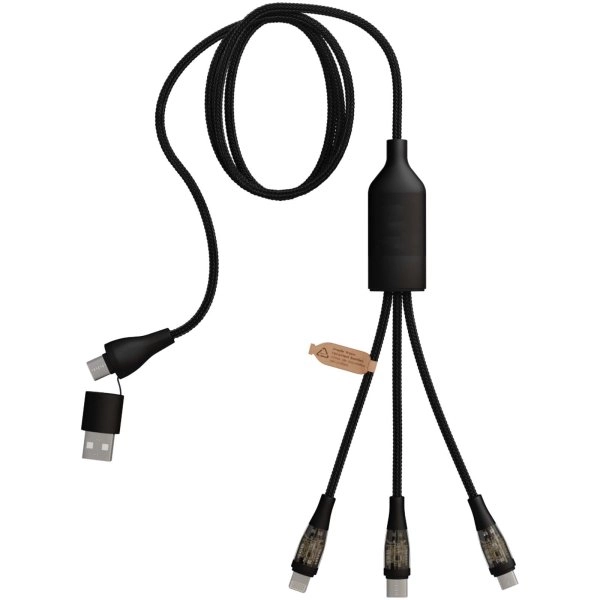 Immagine Cavo di ricarica rapida 5 in 1 da 100 W/5 A con display digitale SCX.design C50