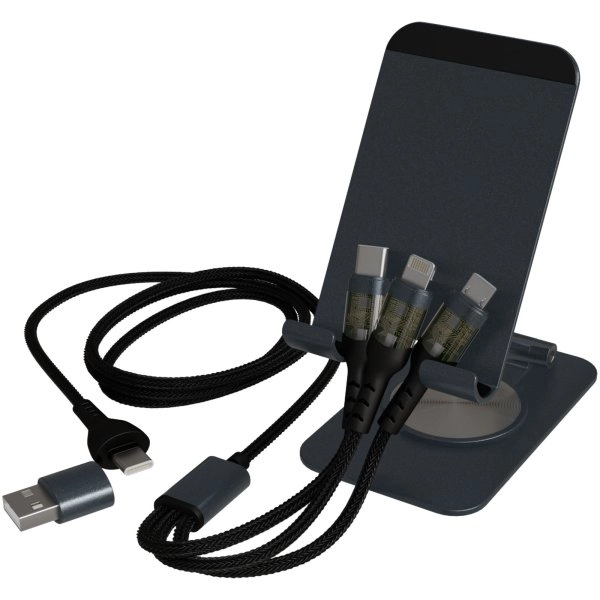 Immagine Supporto per telefono pieghevole con cavo di ricarica 3 in 1 SCX.design O32