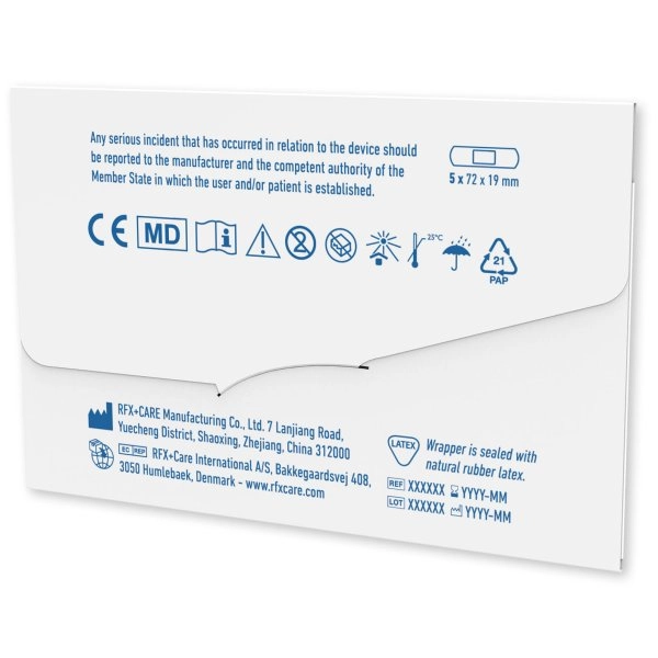 Immagine 3 cerotti in mini busta di carta stampata a colori