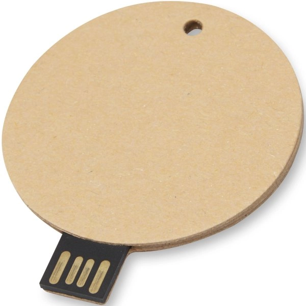 Immagine USB 2.0 in carta riciclata rotonda