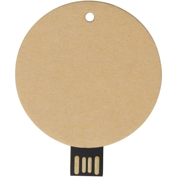 Immagine USB 2.0 in carta riciclata rotonda