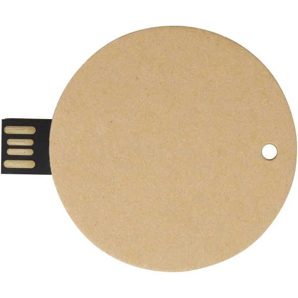 Immagine USB 2.0 in carta riciclata rotonda