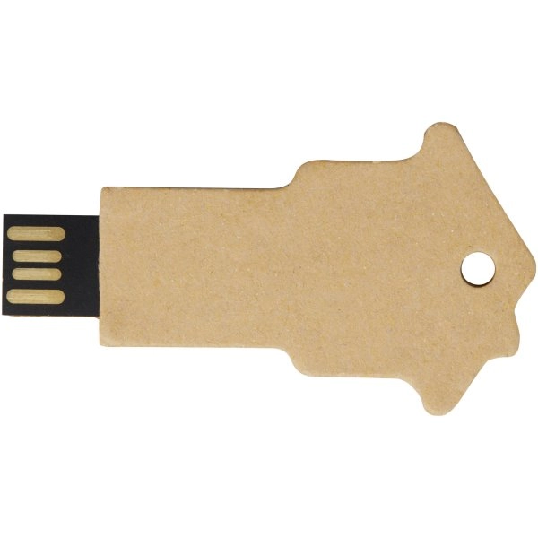 Immagine USB 2.0 in carta riciclata a forma di casa
