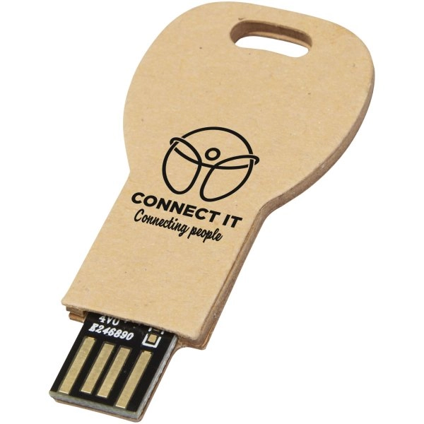 Immagine USB 2.0 in carta riciclata a forma di chiave