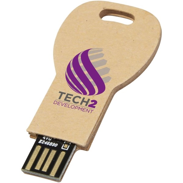 Immagine USB 2.0 in carta riciclata a forma di chiave