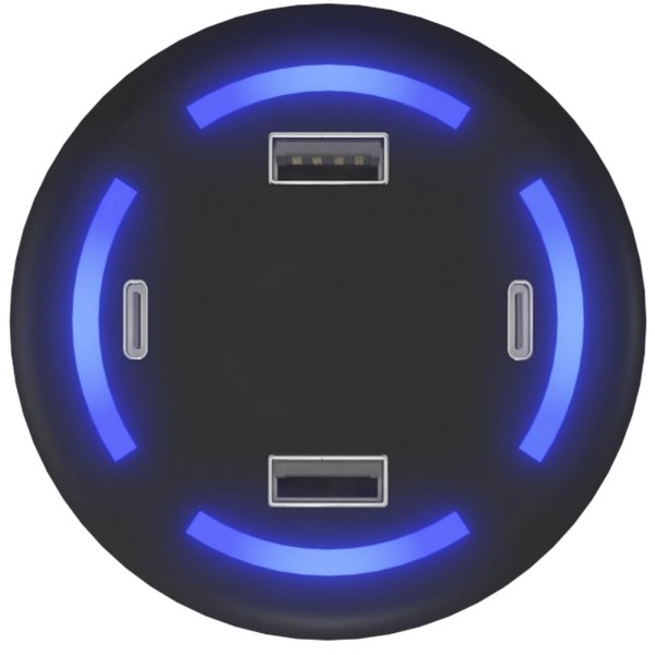 Immagine Caricabatterie smart home con logo luminoso SCX.design H11