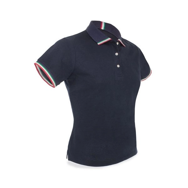 POLO BANDIERA ITALIANA DONNA 